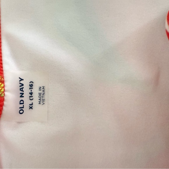 2 Old navy Tropical Kids Swim- one piece cut out. EUC size xl 14-16 - Picture 7 of 7